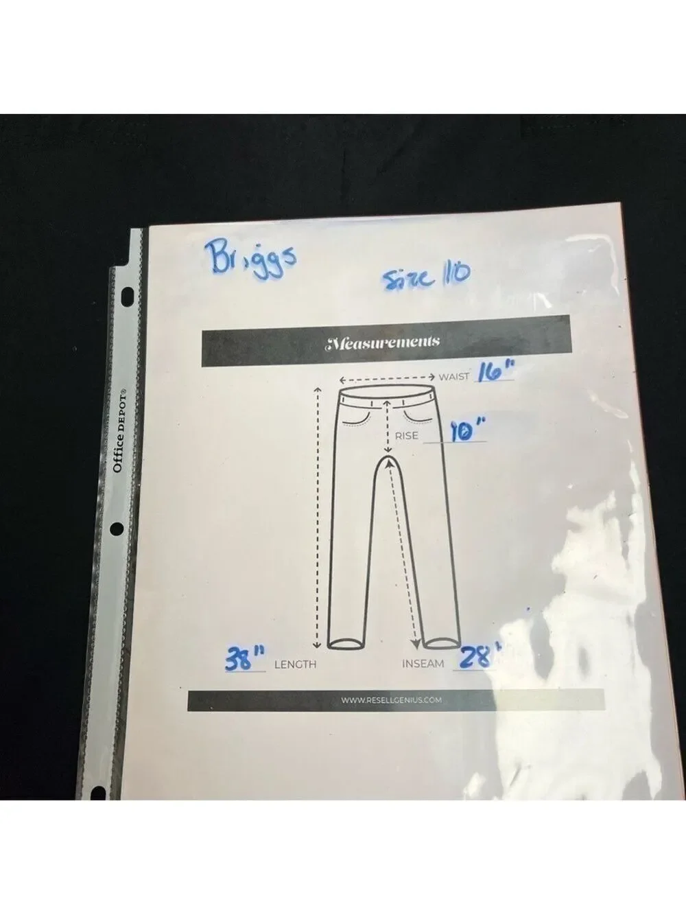 Women's Briggs Super stretch Pull On Black Pants. Size 10